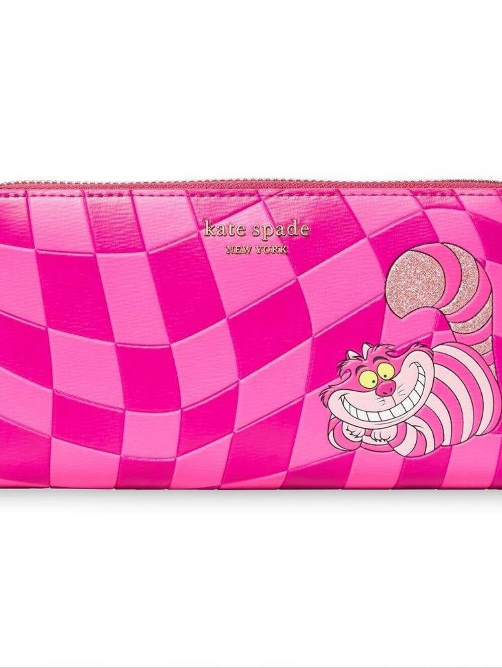 Disney X Kate Spade Alice in Wonderland Cheshire Cat Zip Around Wallet